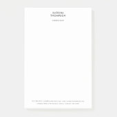 Modernes Minimalistisches Unternehmen Post-it Klebezettel (Vorderseite)