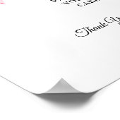 Modernes Minimalistisches Verließt für Ihr Rezept Poster (Ecke)