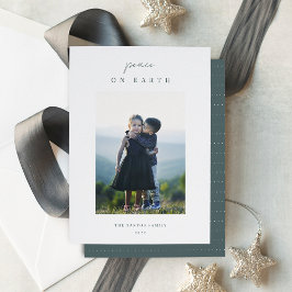 Modernes Minimalistisches vertikales Weihnachtsfes Feiertagskarte