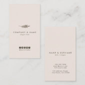 Modernes Minimalistisches Visitenkarte (Vorne/Hinten)