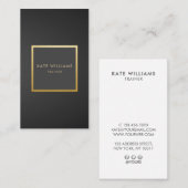 Modernes Minimalistisches Visitenkarte (Vorne/Hinten)