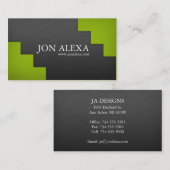 Modernes Minimalistisches Visitenkarte (Vorne/Hinten)