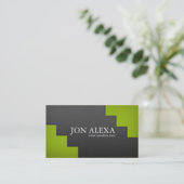 Modernes Minimalistisches Visitenkarte (Stehend Vorderseite)