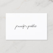 Modernes Minimalistisches Visitenkarte (Vorderseite)