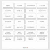 Modernes, Minimalistisches, wasserdichtes Speckkru Aufkleber (Blatt)