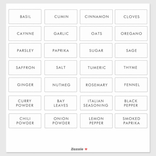 Modernes, Minimalistisches, wasserdichtes Speckkru Aufkleber (Blatt)