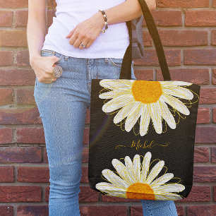 Modernes Minimalistisches Watercolol Chamomile Tasche