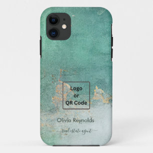 Modernes, Minimalistisches, weichgewittertes, Aqua Case-Mate iPhone Hülle