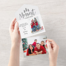 Modernes, minimalistisches Weihnachtsbaum rustikal