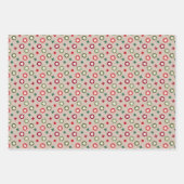 Modernes Minimalistisches Weihnachtsbaum Set Rot G Geschenkpapier Set (Vorderseite 3)