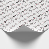 Modernes Minimalistisches Weihnachtsbaumgeschenk Geschenkpapier (Ecke)