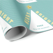 Modernes Minimalistisches Weihnachtsbaumgeschenk Geschenkpapier (Rolleneckpunkt)