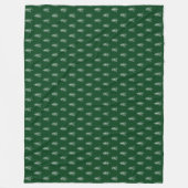 Modernes Minimalistisches Weihnachtsbaummuster Fleecedecke (Vorderseite)