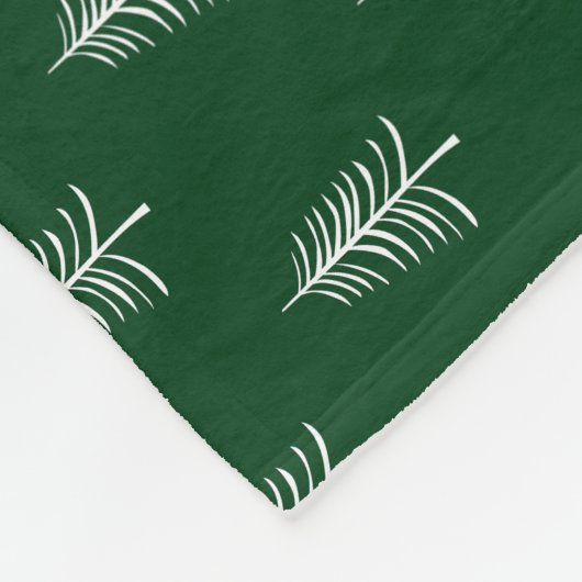 Modernes Minimalistisches Weihnachtsbaummuster Fleecedecke (Ecke)