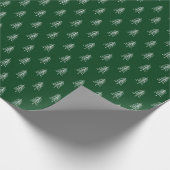 Modernes Minimalistisches Weihnachtsbaummuster Geschenkpapier (Ecke)