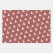 Modernes Minimalistisches Weihnachtsbaummuster Geschenkpapier Set (Vorderseite 3)