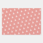 Modernes Minimalistisches Weihnachtsbaummuster Geschenkpapier Set (Vorderseite 2)