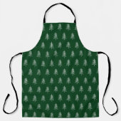 Modernes Minimalistisches Weihnachtsbaummuster Schürze (Vorderseite)