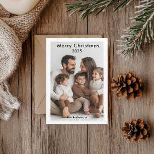 "Modernes Minimalistisches WeihnachtsfamilienFoto