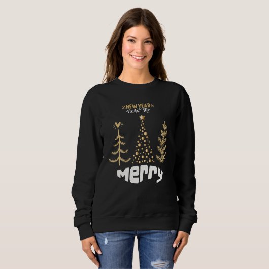 Modernes, minimalistisches Weihnachtsgeschenk gemü Sweatshirt (Vorne ganz)