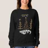Modernes, minimalistisches Weihnachtsgeschenk gemü Sweatshirt (Vorderseite)