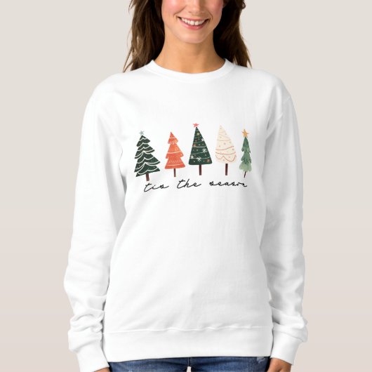 Modernes, minimalistisches Weihnachtsgeschenk gemü Sweatshirt (Vorderseite)
