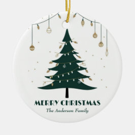 Modernes Minimalistisches Weihnachtsgeschenk Keramik Ornament
