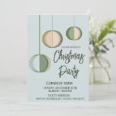 Modernes, minimalistisches Weihnachtsgeschenk Weih Einladung (Stehend Vorderseite)