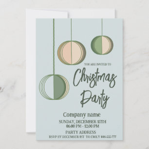 Modernes, minimalistisches Weihnachtsgeschenk Weih Einladung