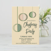 Modernes, minimalistisches Weihnachtsgeschenk Weih Einladung (Stehend Vorderseite)