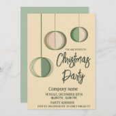 Modernes, minimalistisches Weihnachtsgeschenk Weih Einladung (Vorne/Hinten)