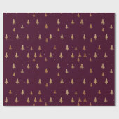 Modernes Minimalistisches Weihnachtsgeschenkpapier Geschenkpapier (Flach)