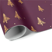 Modernes Minimalistisches Weihnachtsgeschenkpapier Geschenkpapier (Rolleneckpunkt)