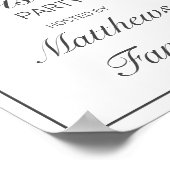 Modernes, Minimalistisches Weihnachtslied Begrüßun Poster (Ecke)