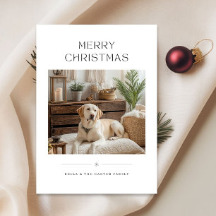 Modernes Minimalistisches Weihnachtslieder Foto Ho Feiertagskarte