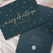 Modernes Minimalistisches Weihnachtsskriptgeschäft Karte