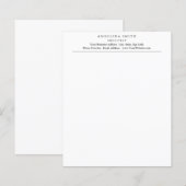 Modernes Minimalistisches Weiß Beruflich (Vorne/Hinten)