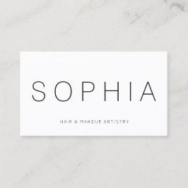 Modernes Minimalistisches Weiß Beruflich Visitenkarte