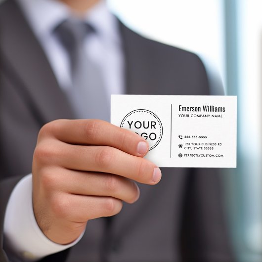 Modernes, minimalistisches Weiß oder jedes beliebi Visitenkarte