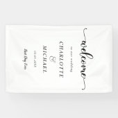 Modernes, minimalistisches, weißes Ambiente, Begrü Banner (Horizontal)