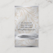 Modernes Minimalistisches Weißes Einfaches Berufli Visitenkarte (Rückseite)