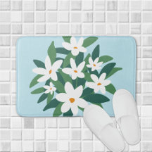 Modernes Minimalistisches Weißes Jasmine-Floral au