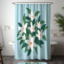 Modernes Minimalistisches Weißes Jasmine-Floral au