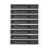 Modernes Minimalistisches Weißes Schwarzes Quinceñ (Bogen)