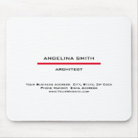 Modernes Minimalistisches Weißrot Beruflich