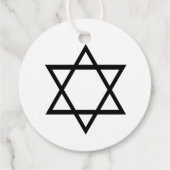 Modernes Minimalistisches Weißschwarz Danke, dass  Geschenkanhänger (Rückseite)