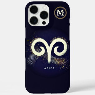 Modernes minimalistisches Widder-Symbol iPhone 16 Pro Max Hülle