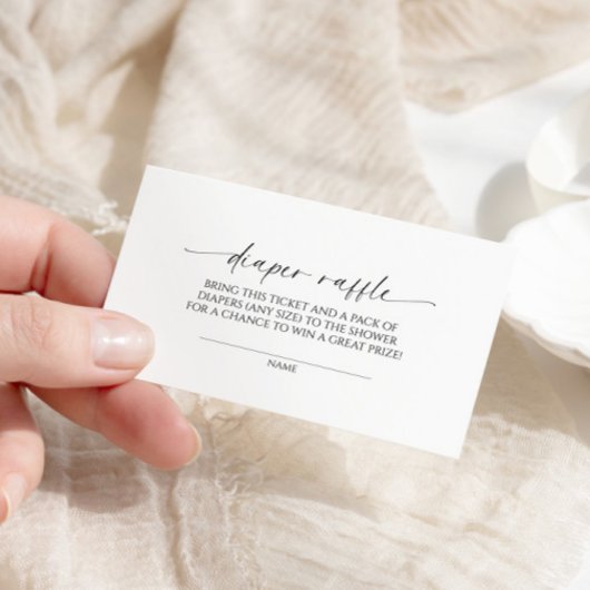 Modernes Minimalistisches Windelrad Begleitkarte