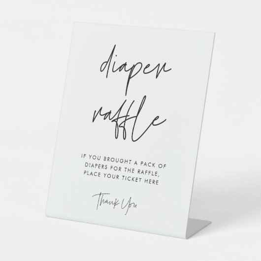 Modernes Minimalistisches Windelrad Sockelschild (Vorderseite)