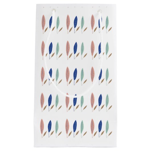 Modernes, minimalistisches Wrapping Paper für Blät Kleine Geschenktüte (Vorderseite)